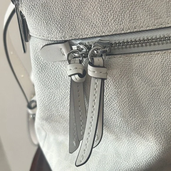 Michael Kors Cream Logo Mini Backpack - Picture 4 of 13